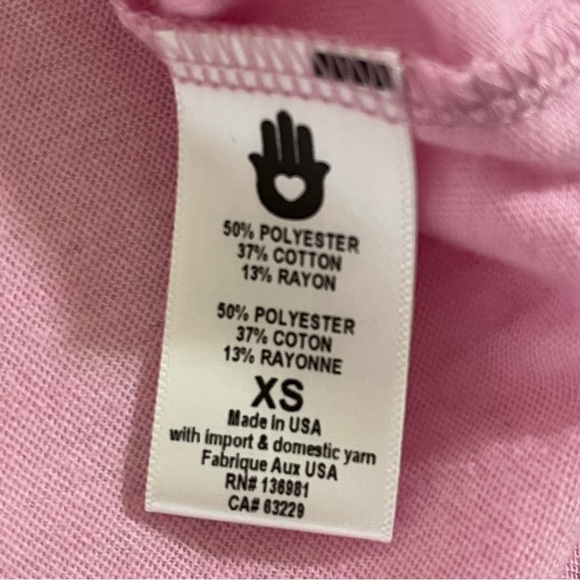 SPIRITUAL GANGSTER Womens FEMME Short Sleeve Tshirt Pink Size X-Small - Picture 5 of 8